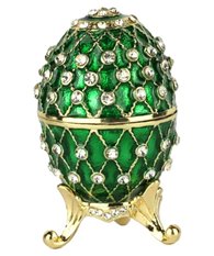 Szkatułka Jajo Jajko Faberge Metalowe Na Prezent